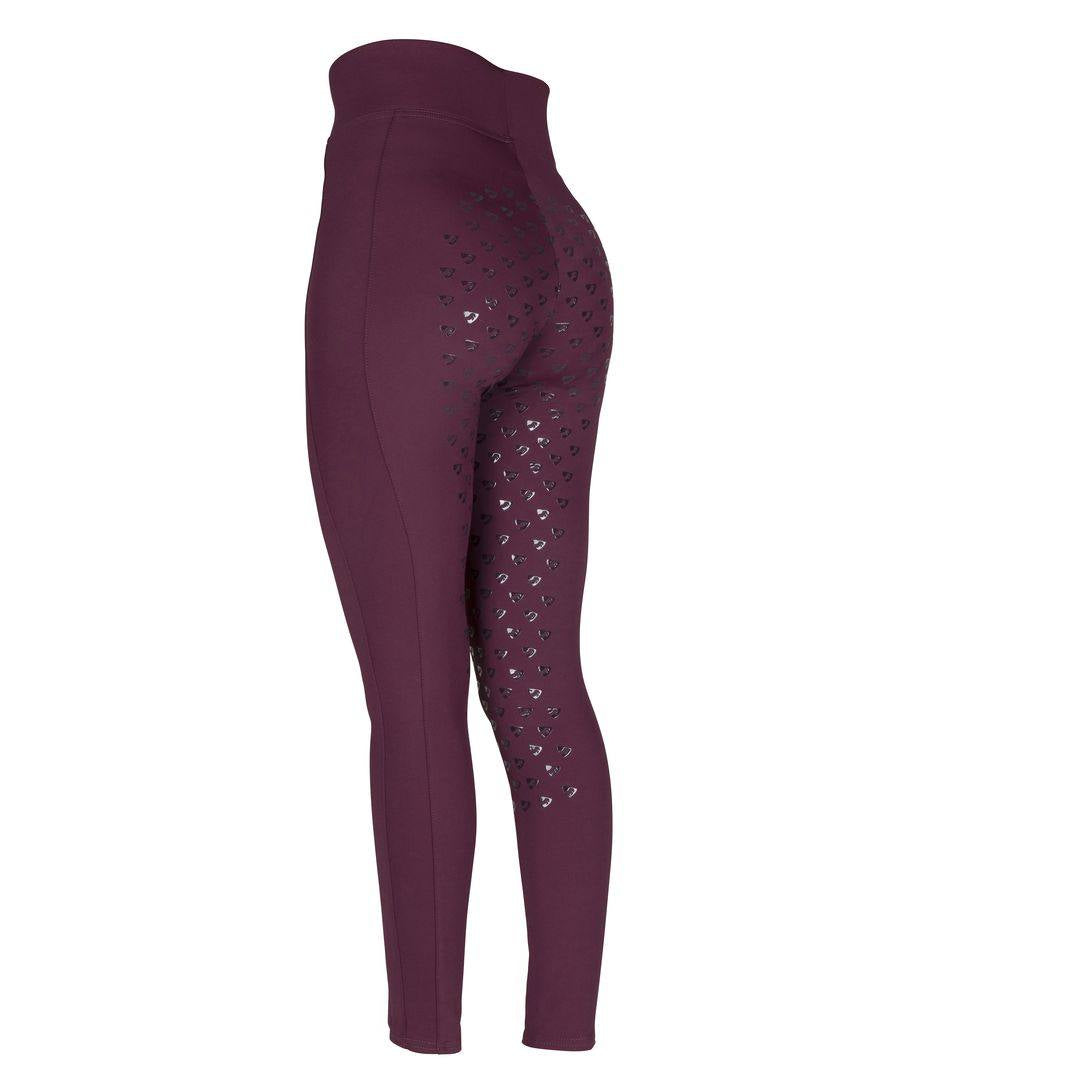 Aubrion Eltar Riding Tights - Black Cherry