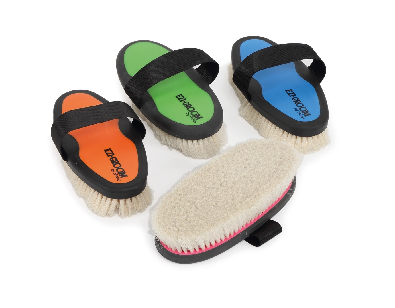 EZI-GROOM Grip Body Brush with Goat Hair