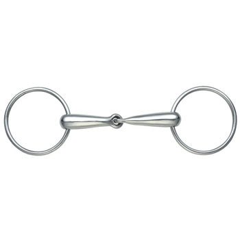 Hollow Mouth Race Snaffle (75mm Rings)