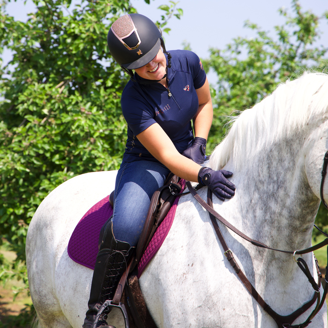 Karben Valentina Riding Hat - Black/Rose Gold
