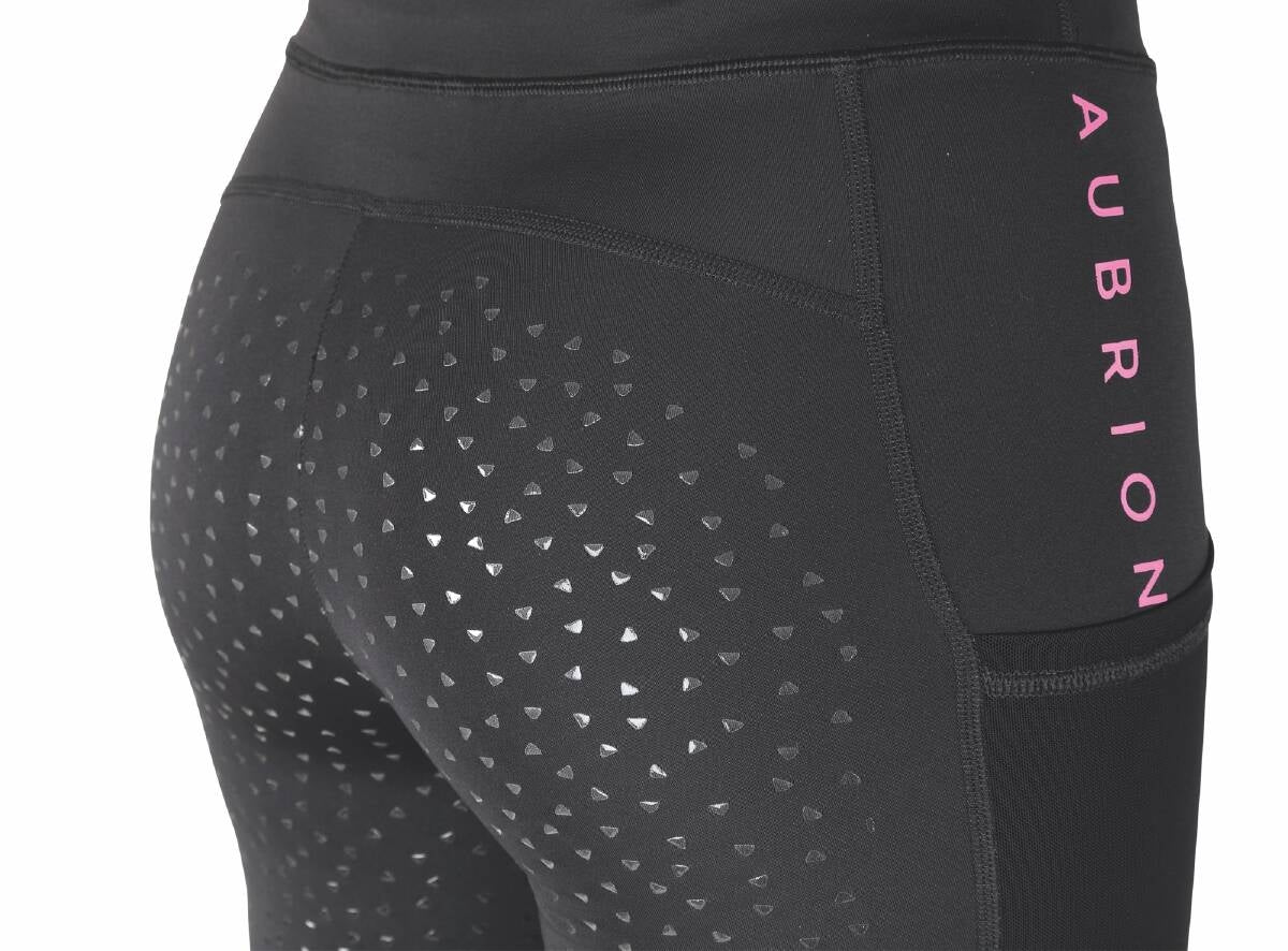 Aubrion Brook Logo Riding Tights (RRP £49.99)