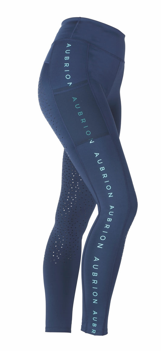 Aubrion Brook Logo Riding Tights (RRP £49.99)