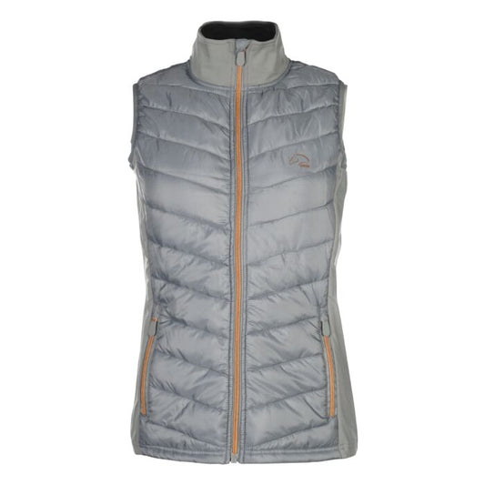 Basel Jersey/Nylon Vest (Grey/Rose Gold)