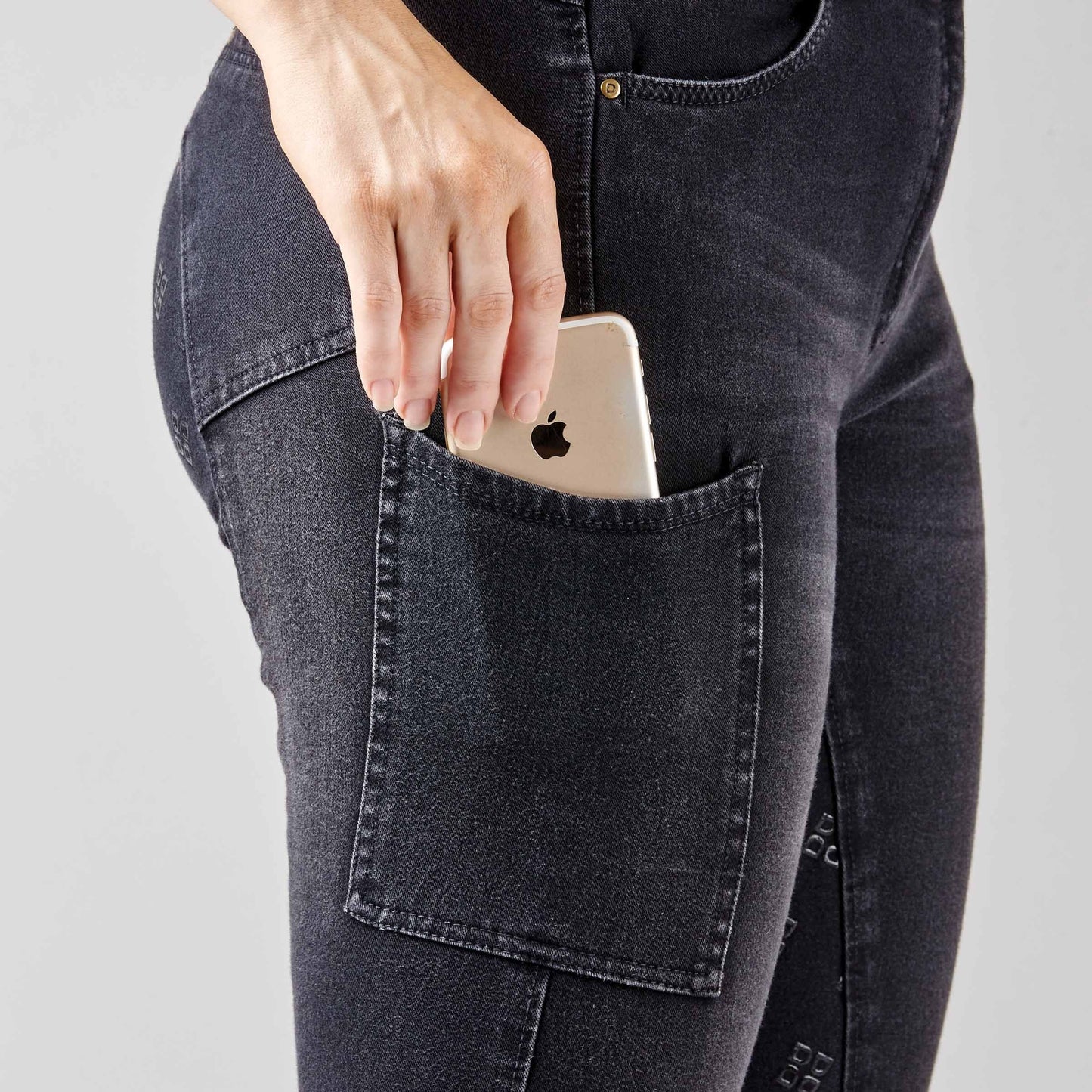 Dublin Shona Full Grip Silicone Print Denim Breeches (RRP £71.99)