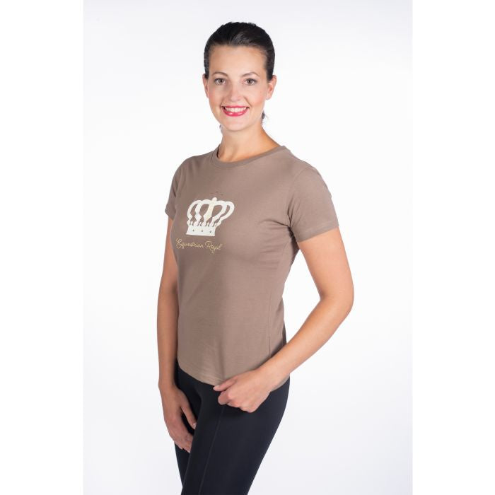 Lavender Bay Crown T-Shirt (Ladies) Taupe