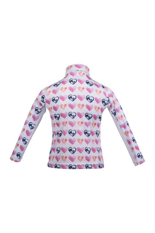 Childs Functional Riding Shirt - Hearts