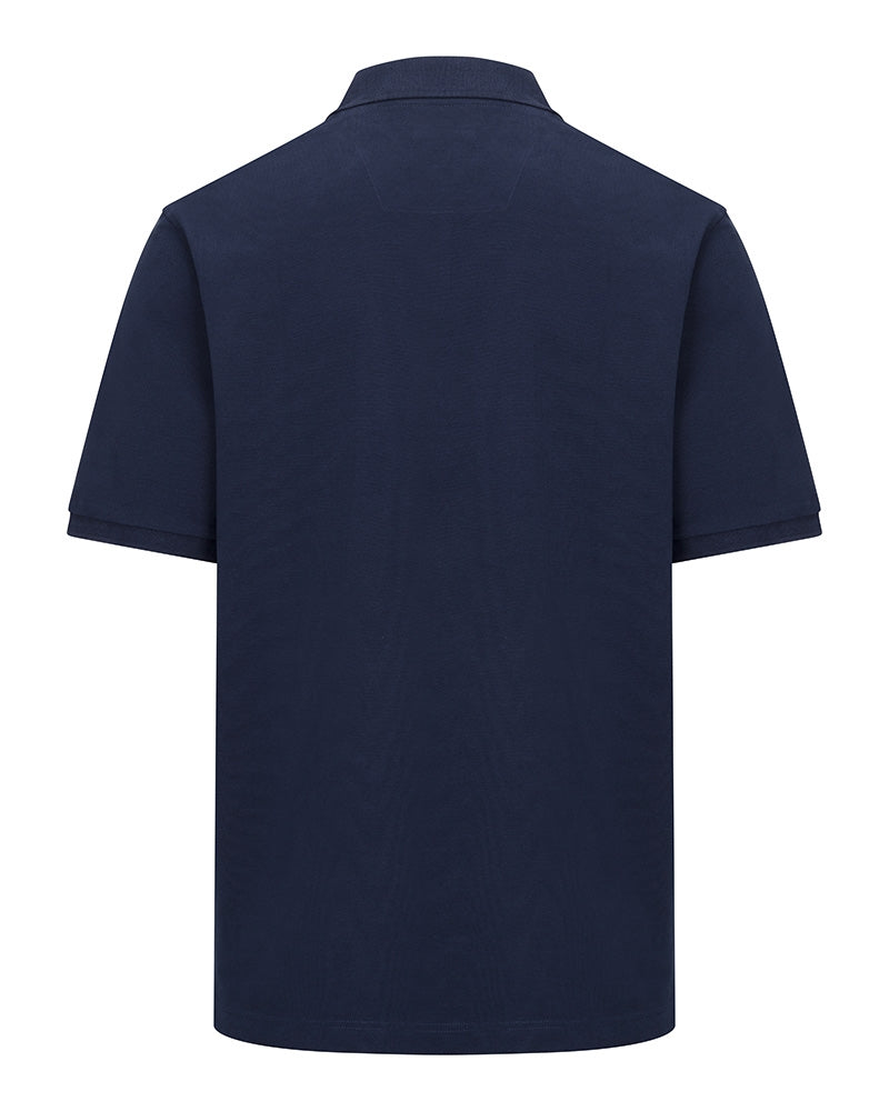 Stewart Block Pique Polo Shirt - Mens