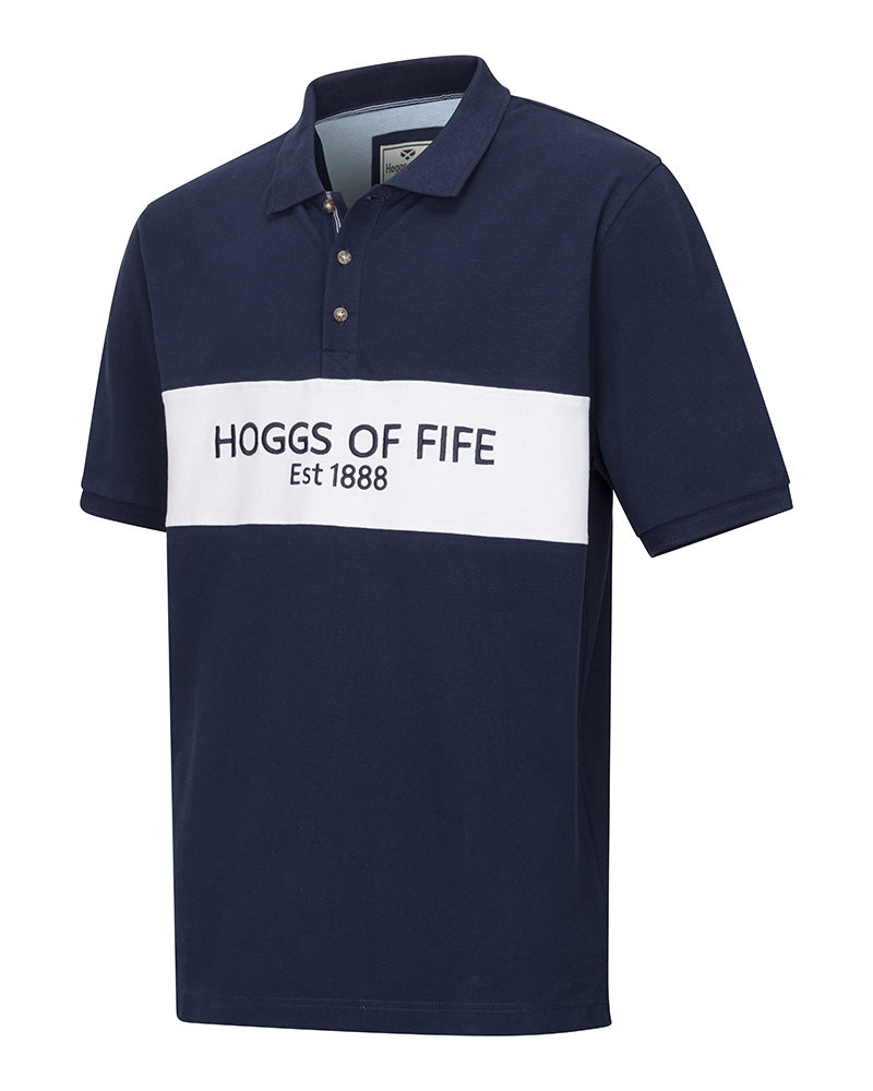Stewart Block Pique Polo Shirt - Mens