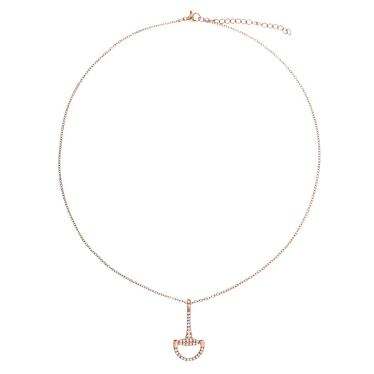 Lotta Necklace Snaffle Bit - Rose Gold