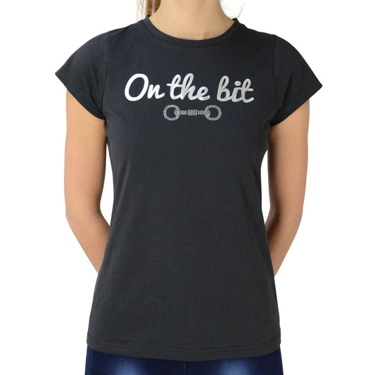 Equestrian Mizs On the Bit T-Shirt GIRLS (RRP £15.99)