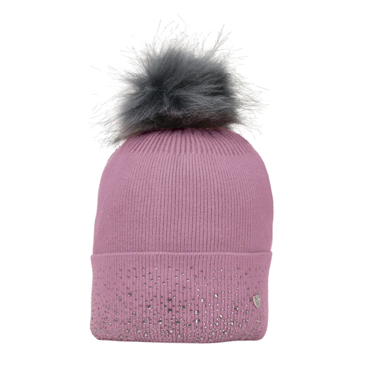 Hy Equestrian Synergy Diamante Bobble Hat - Grape