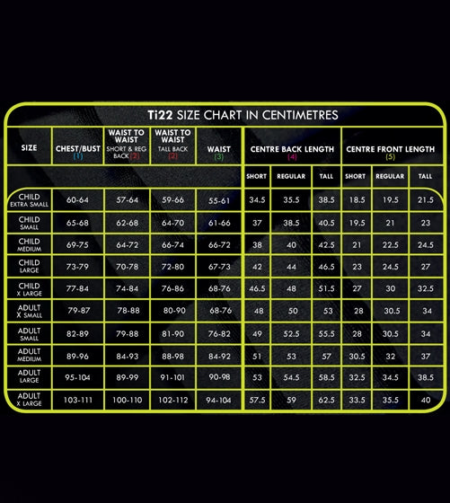 Titanium Ti22 Body Protector – EN 13158: 2018 BETA level 3 2018