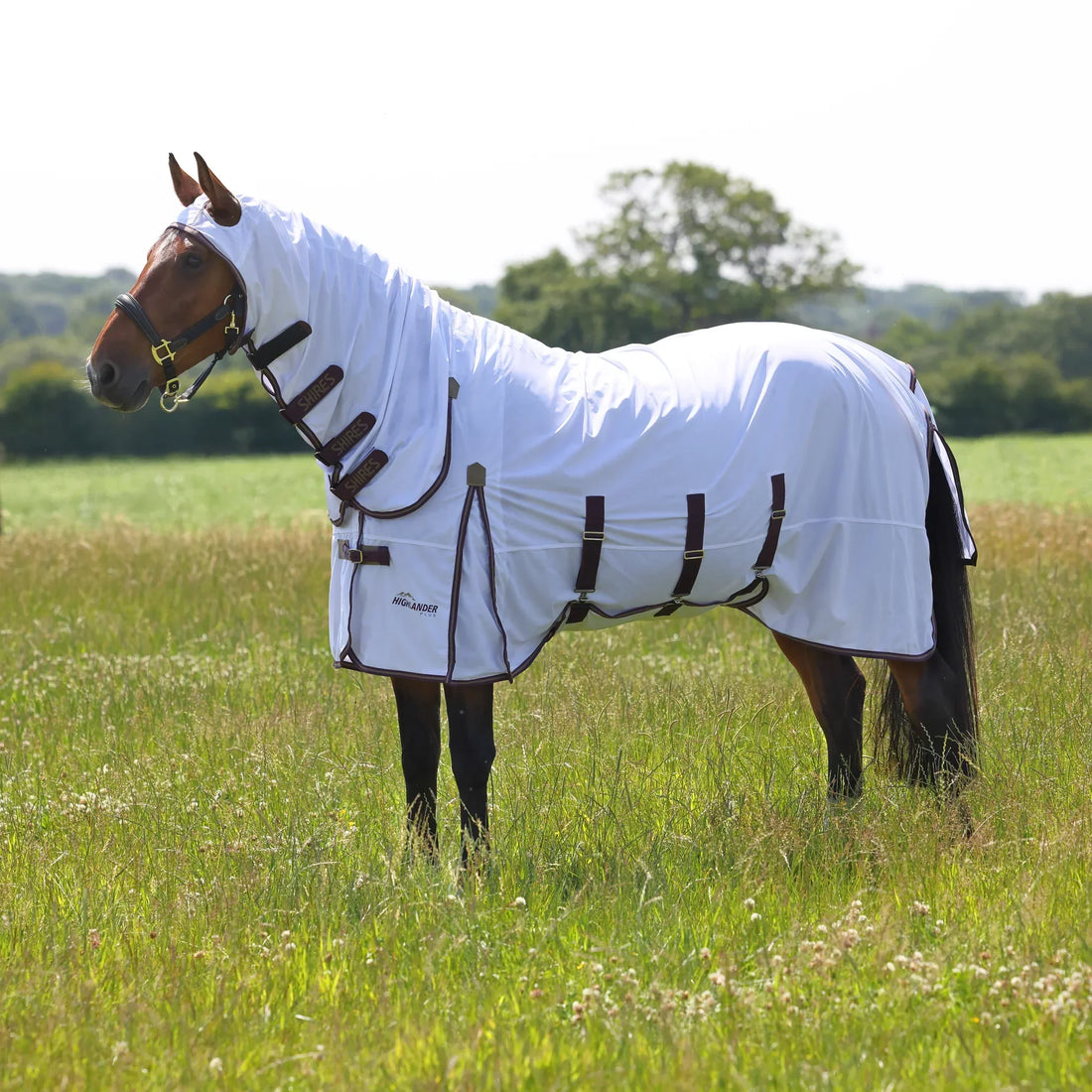 Shires Highlander Plus Combo Neck Fly Rug for horses