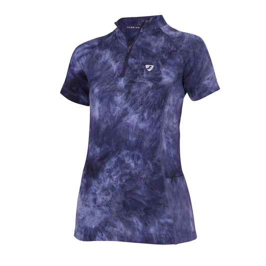 Aubrion Revive Short Sleeve Base Layer - Navy Tie Dye