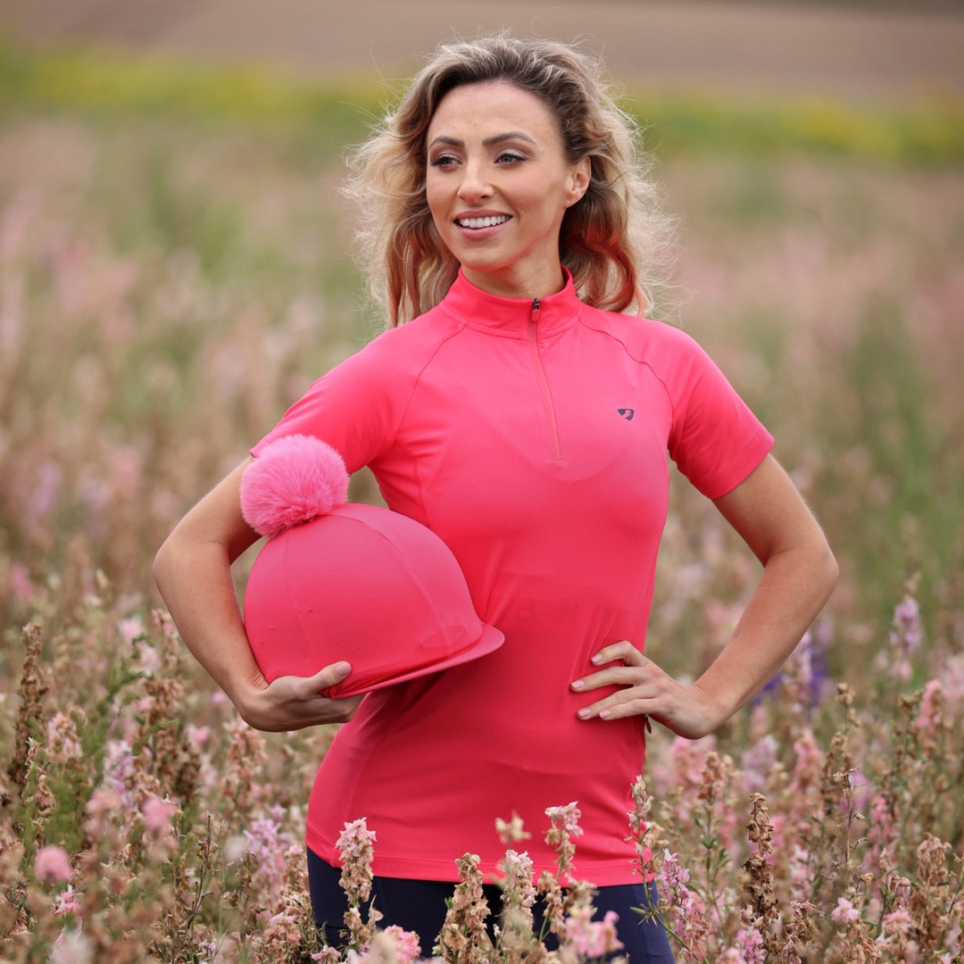 Aubrion Revive Short Sleeve Base Layer - Coral