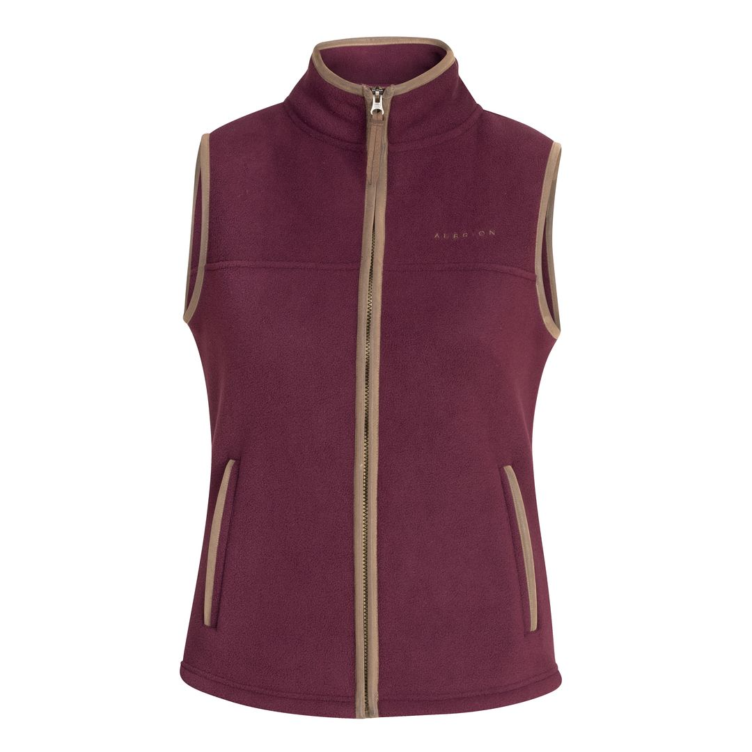 Aubrion Core Fleece Gilet - Maroon
