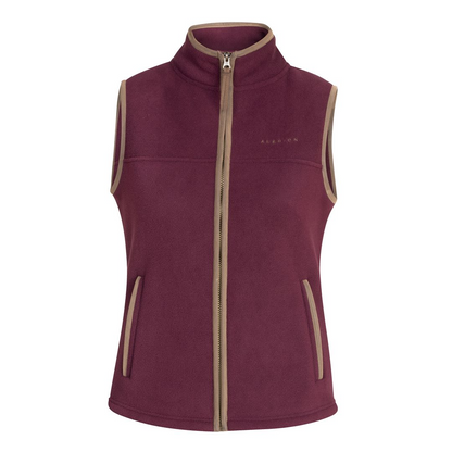 Aubrion Core Fleece Gilet - Maroon