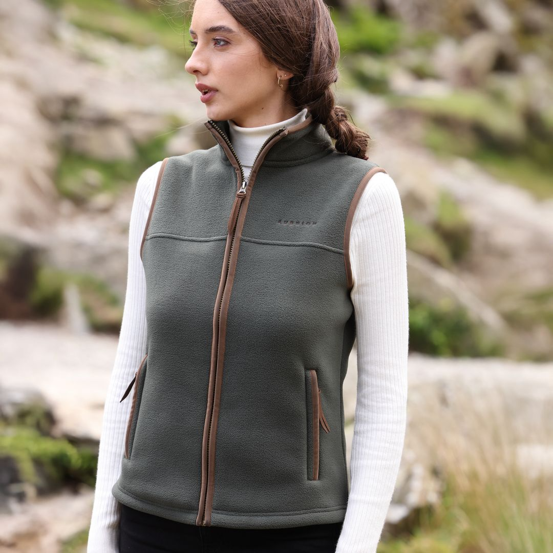 Aubrion Core Fleece Gilet - Green