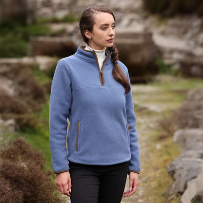 Aubrion Core Half Zip Fleece - Blue
