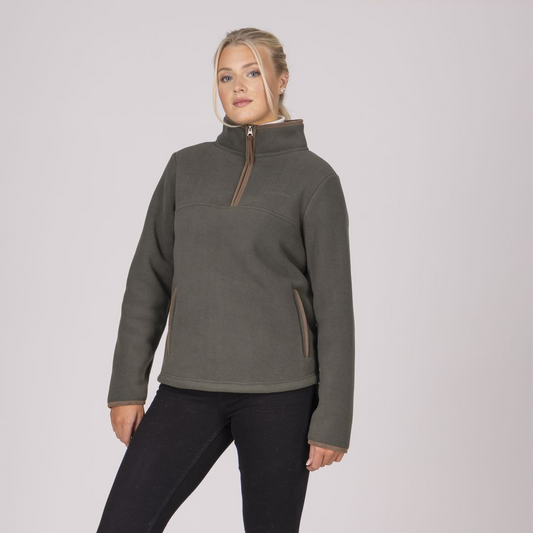 Aubrion Core Half Zip Fleece - GREEN (RRP £47.00)