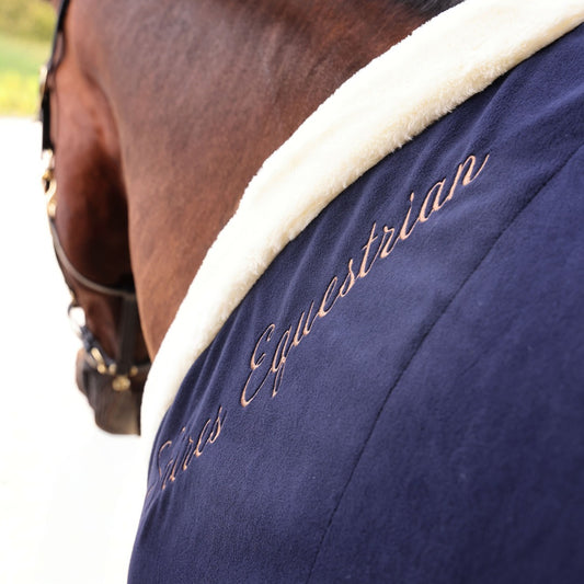 Shires Deluxe Fleece Rug - Navy