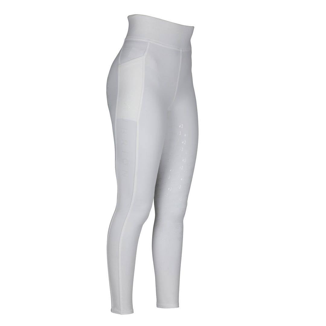 Aubrion Eltar Riding Tights - White Ladies & Childs