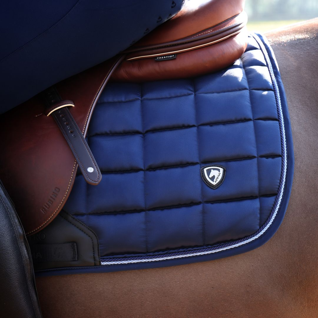 ARMA Eltar Satin Saddlecloth - Navy
