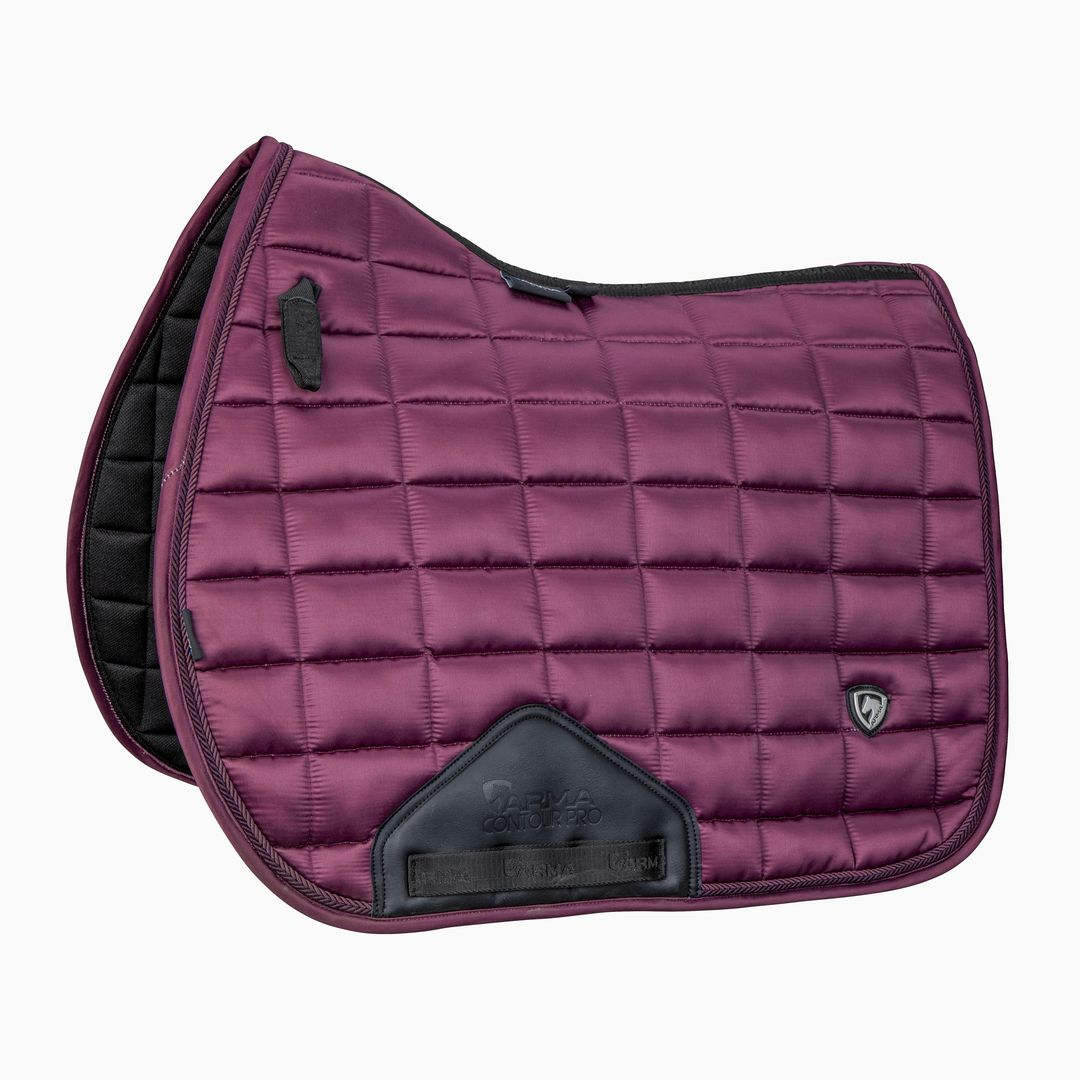 ARMA Eltar Satin Saddlecloth - Black Cherry