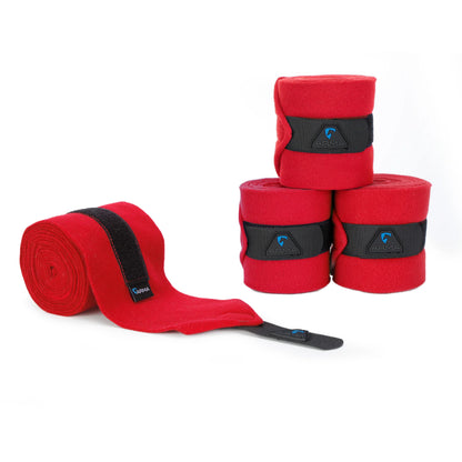 Shires Fleece Stable & Polo Bandages | Horse Bandages | 9 Colours | Pack of 4
