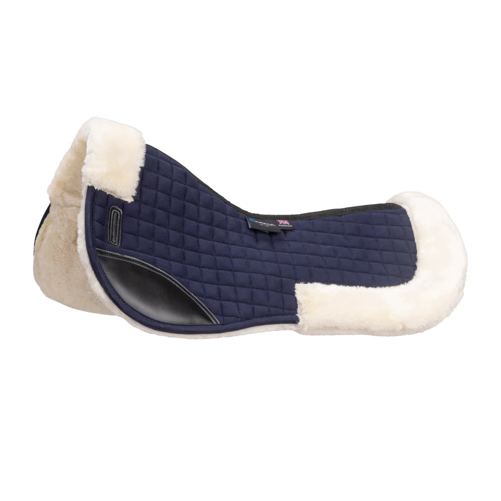 Shires ARMA Deluxe Cotton Half Pad – ProComfort SupaFleece Saddle Pad