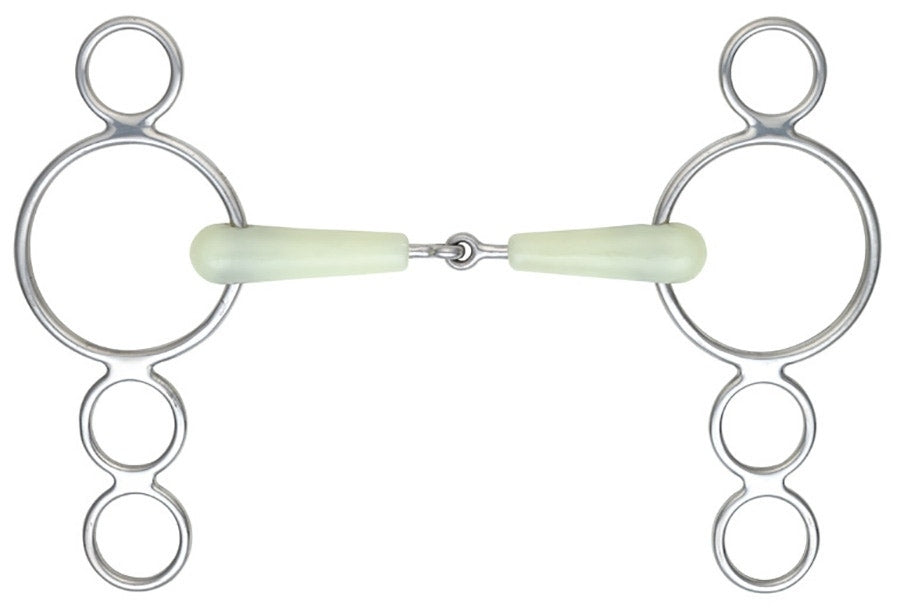 Equikind Jointed 3 Ring Dutch Gag