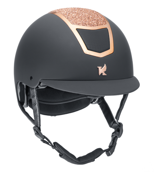 Karben Valentina Riding Hat - Black/Rose Gold