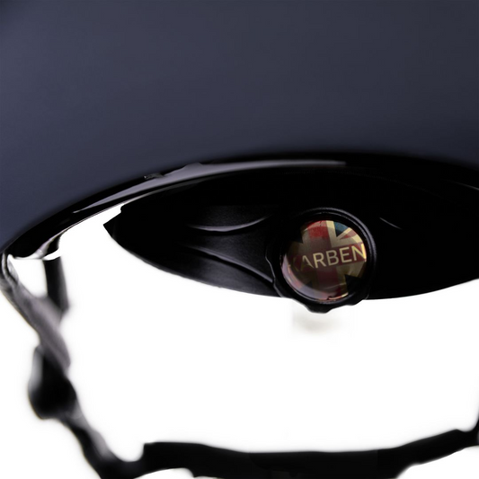 Karben Valentina Riding Hat - Navy/Rose Gold