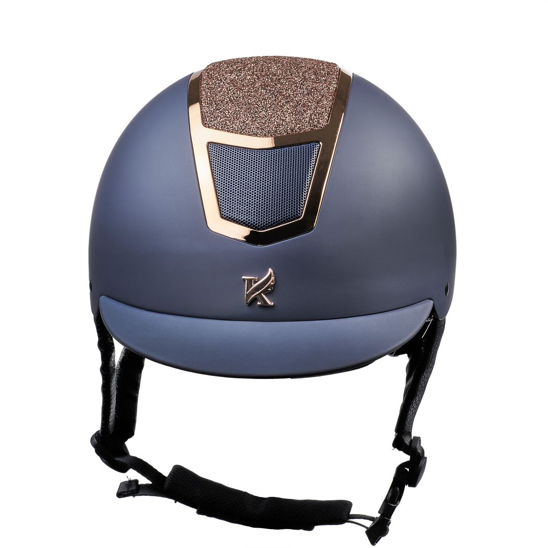 Karben Valentina Riding Hat - Navy/Rose Gold
