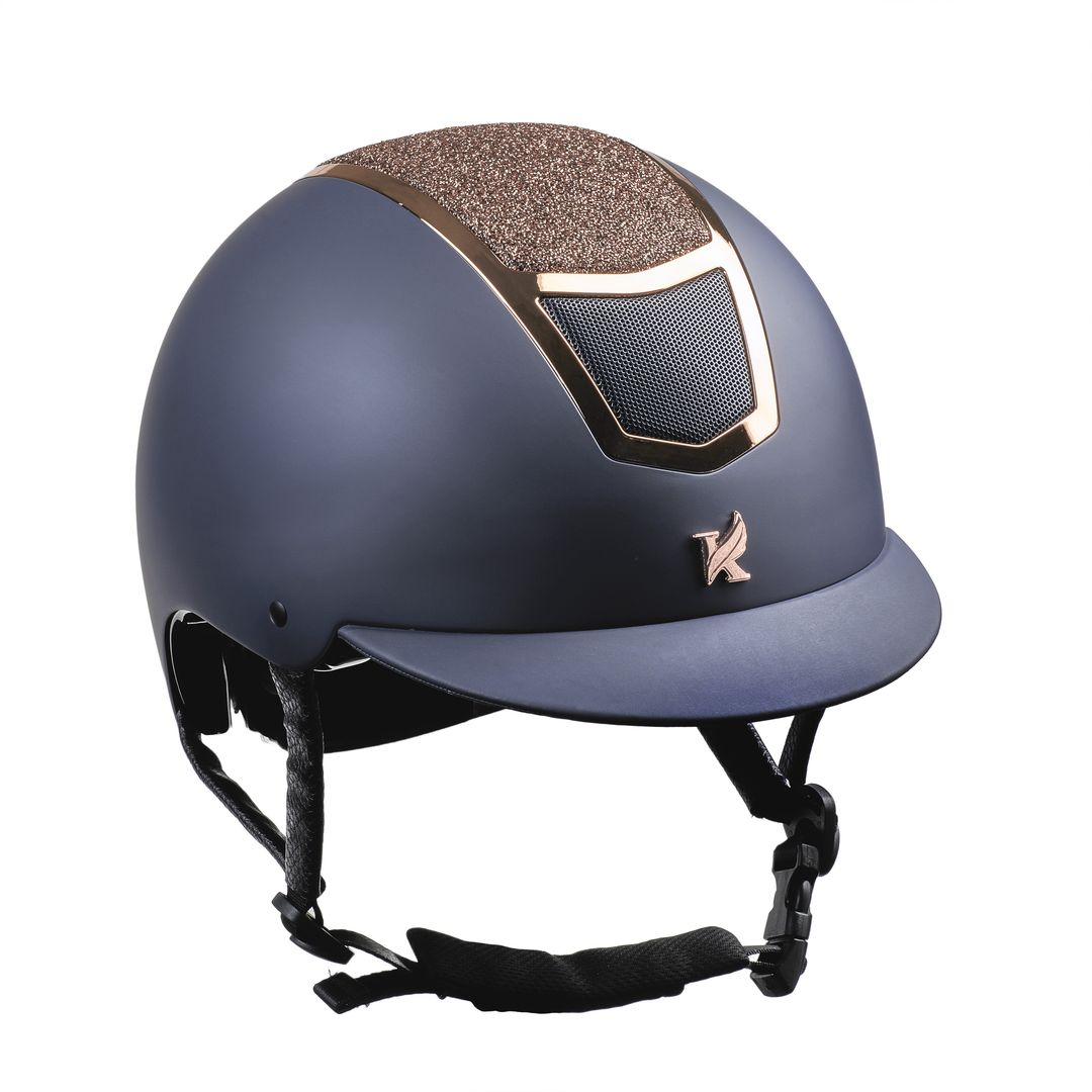 Karben Valentina Riding Hat - Navy/Rose Gold