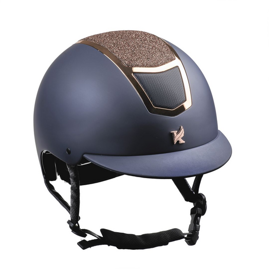 Karben Valentina Riding Hat - Navy/Rose Gold