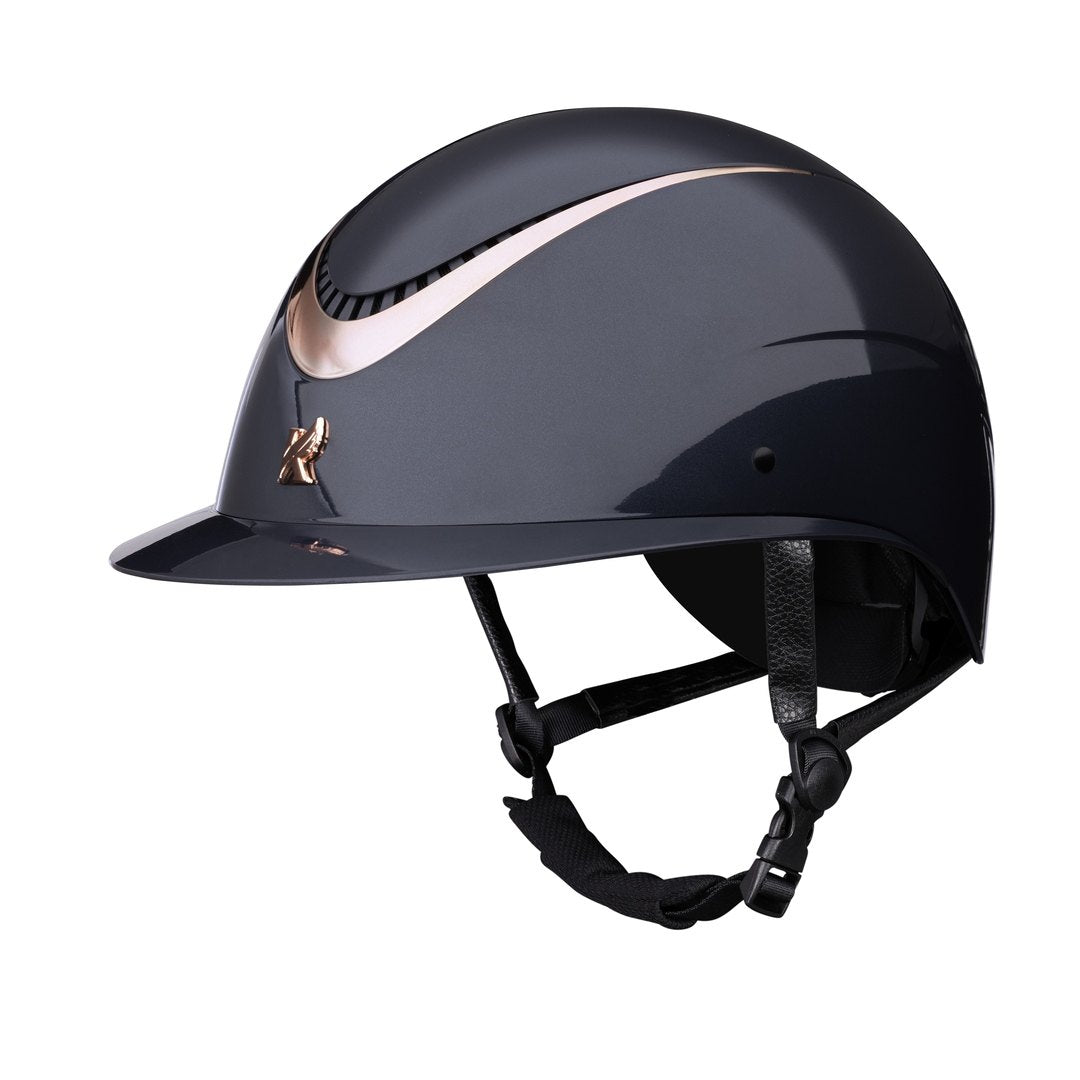 Karben Alina Ellipse Wide Peak Riding Hat - Black/Rose