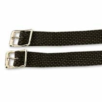 Black Plaited Nylon Spur Straps