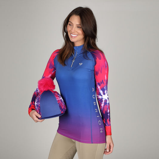 Aubrion Hyde Park PINK TIE DYE Shirt - Ladies & Girls
