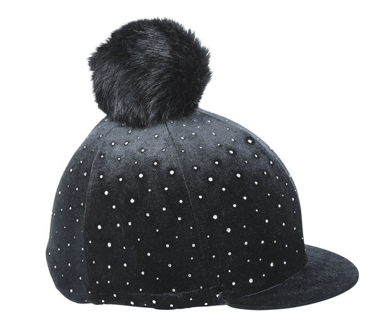 Velvet Style Hat Cover With Diamantes