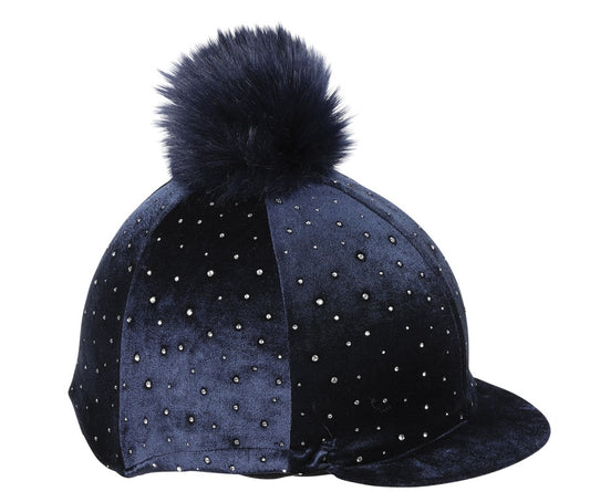Velvet Style Hat Cover With Diamantes