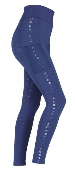 Aubrion Brook Logo Riding Tights - Girls & Ladies Ombre