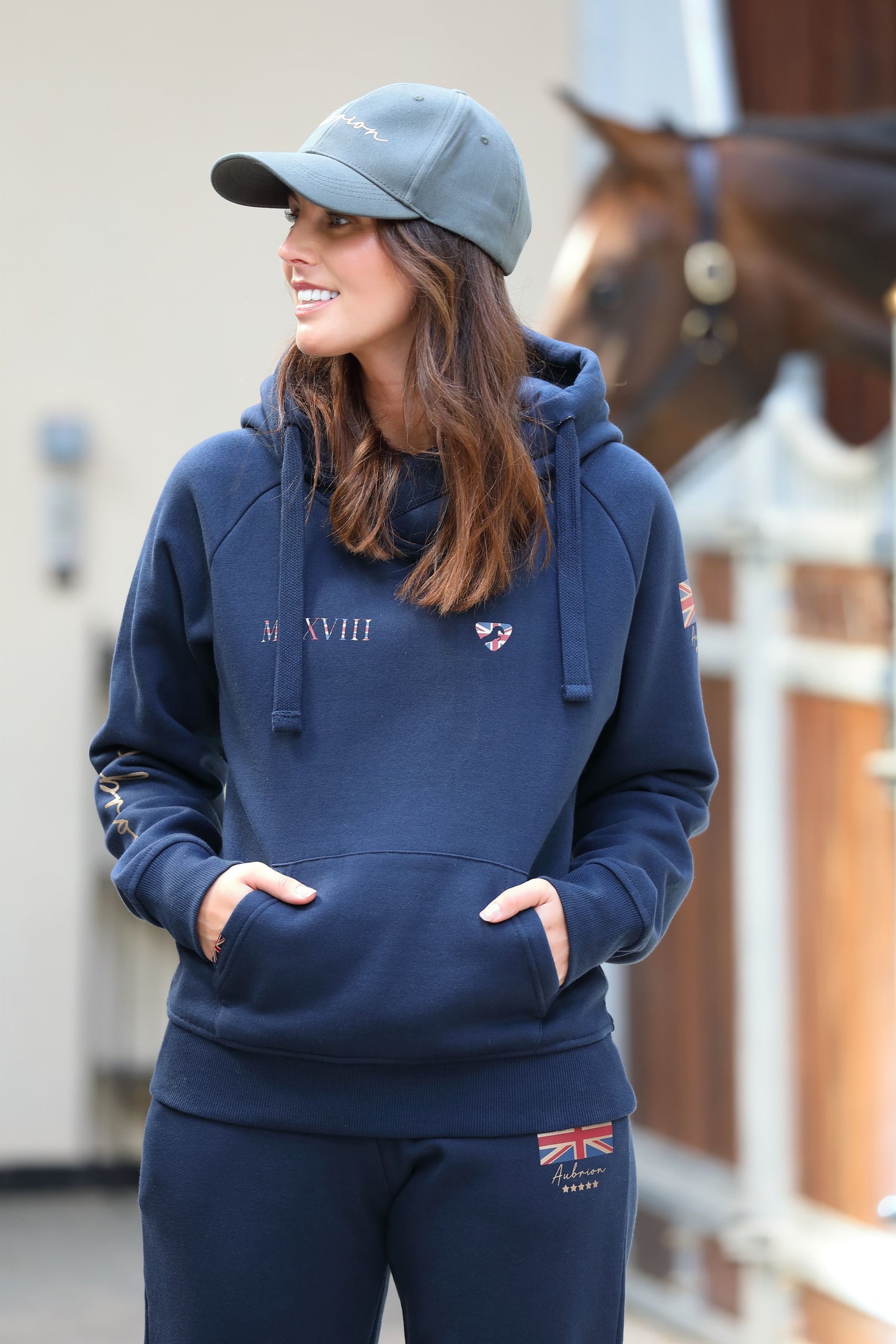 Aubrion Team Hoodie - Navy or Grey (Ladies)