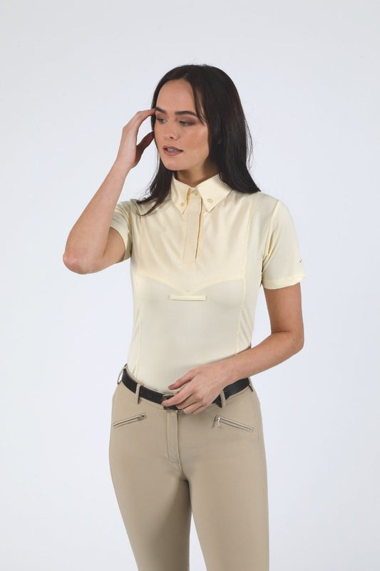 Ladies Short Sleeve Tie Shirt
