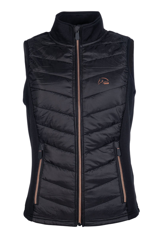 Basel Jersey/Nylon Vest (Black/Rose Gold)