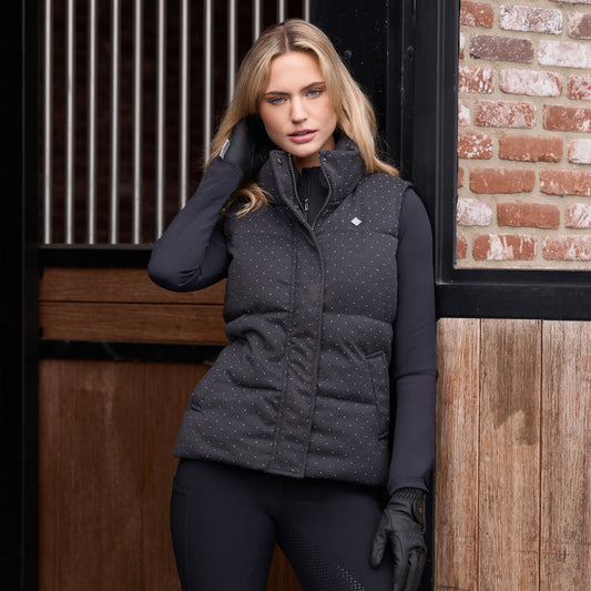 Imperial Riding Belle Herringbone Bodywarmer - Grey or Taupe