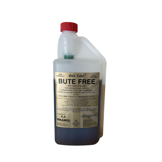 Gold Label Bute Free Liquid | Devil's Claw, MSM & Yucca Joint Supplement for Horses | 1L