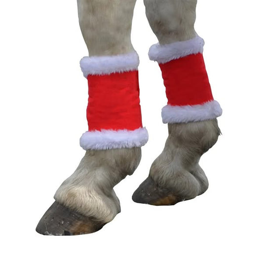 Christmas Santa Horse Leg Wraps (Set of 4)