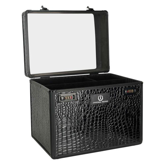 Imperial Riding Grooming Box IRHShiny-Black Croc Effect (RRP £78.95)