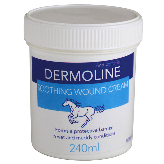 Dermoline Soothing Wound Cream | Tea Tree & Zinc Oxide | Waterproof Horse Skin Cream